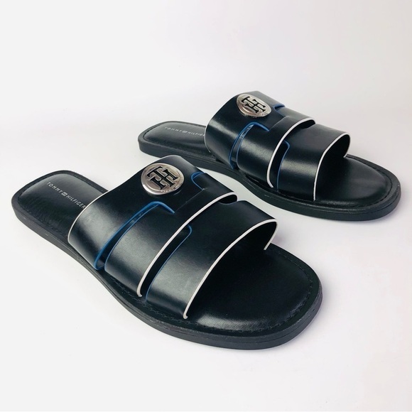 Tommy Hilfiger Essy Logo Slide Sandals - Picture 1 of 12